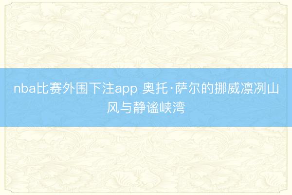 nba比赛外围下注app 奥托·萨尔的挪威凛冽山风与静谧峡湾