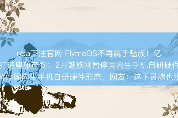 nba下注官网 FlymeOS不再属于魅族！亿咖通CEO沈子瑜称将会通打造座舱产物；2月魅族刚暂停国内生手机自研硬件形态，网友：这下灵魂也没了
