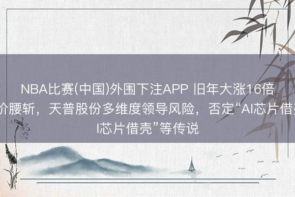 NBA比赛(中国)外围下注APP 旧年大涨16倍、本年股价腰斩，天普股份多维度领导风险，否定“AI芯片借壳”等传说