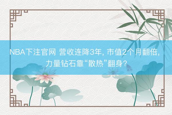 NBA下注官网 营收连降3年， 市值2个月翻倍， 力量钻石靠“散热”翻身?