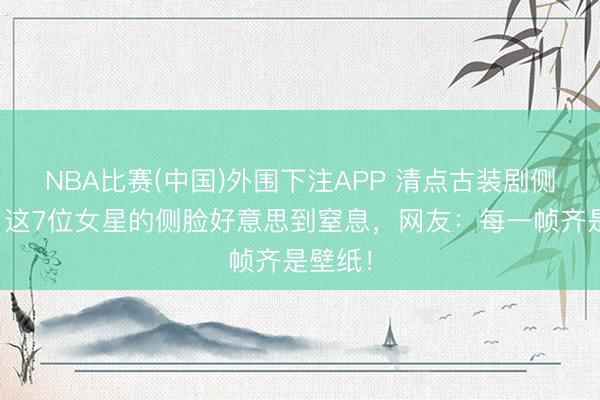 NBA比赛(中国)外围下注APP 清点古装剧侧颜杀：这7位女星的侧脸好意思到窒息，网友：每一帧齐是壁纸！