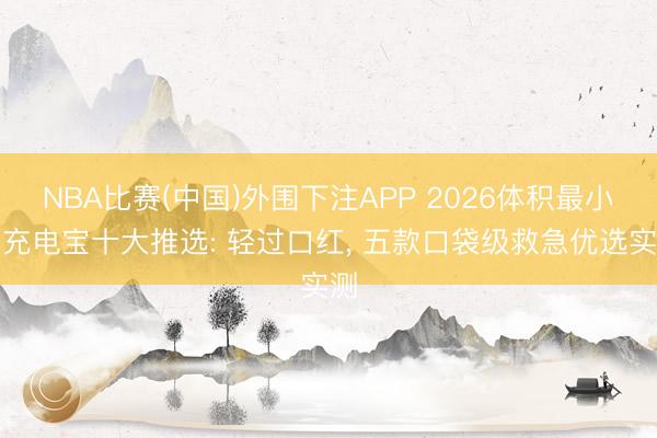 NBA比赛(中国)外围下注APP 2026体积最小的充电宝十大推选: 轻过口红, 五款口袋级救急优选实测